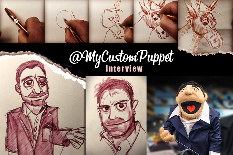 @MyCustomPuppet; Littletown Artist to Hollywood to Puppets to Fountain Pens